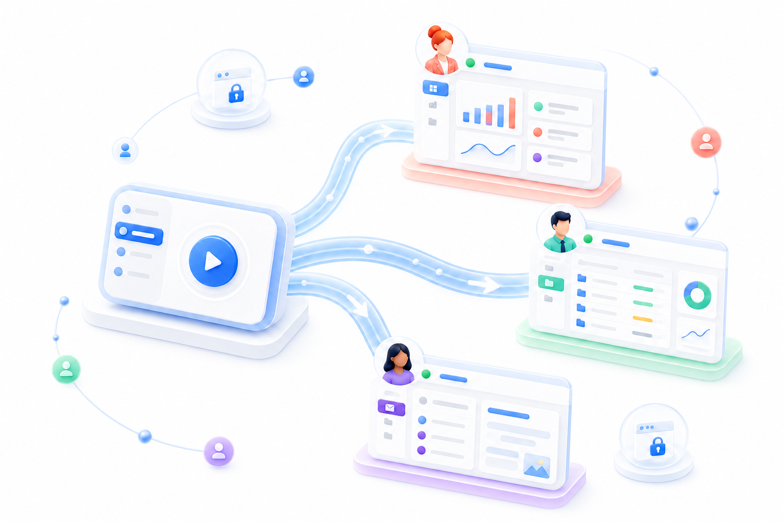 Isolated local browser sessions